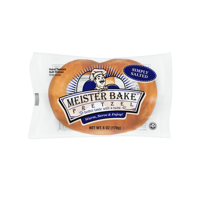 Meister Bake® Salted Pretzels, 6 oz. (6/CS)