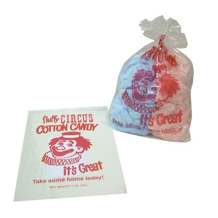 Red Clown Cotton Candy Bags