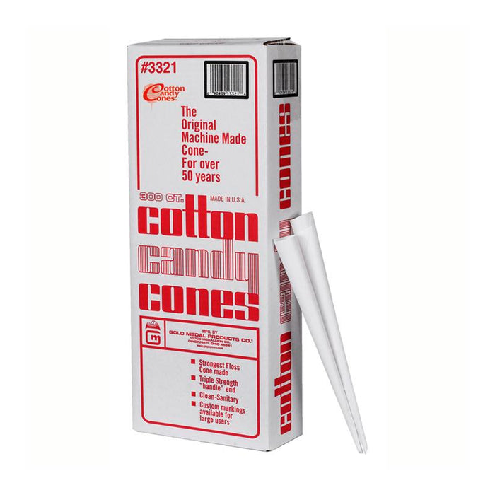 Plain Cotton Candy Cones (Case of 1,200)