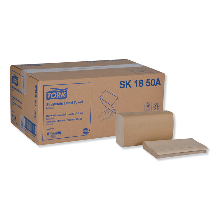 Tork® SK1850A 1-Ply Singlefold Universal Sheet Towel, 9.1 Inch L x 10.3 Inch W, Recycled Fiber, Natural (Case of 16)