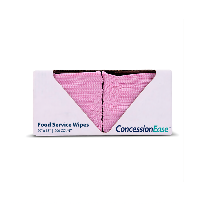 ConcessionEase Food Service Wipes 200 Count 20" x 13" – Disposable Bar Mop Replacement Towels – Heavy Duty Cloth-Like Cleaning Wipes for Restaurants, Kitchens & Food Trucks