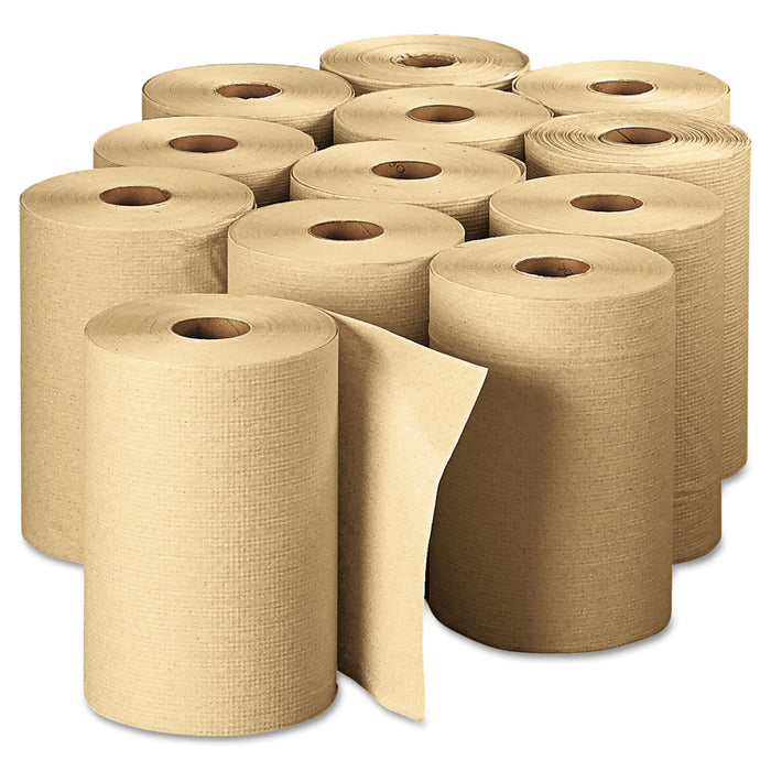 Georgia Pacific 26401 EnvisionHardwound 1-Ply Towel Roll, 350 ft L x 7-7/8 Inch W, Paper, Brown; 12 Roll/Case