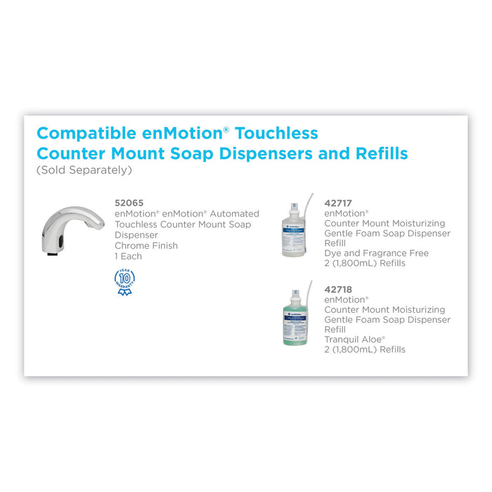 Georgia Pacific® EnMotion® Counter Mount Soap Dispenser Refills, Dye Free, Fragrance Free, 1800 mL/Carton; 2/Case