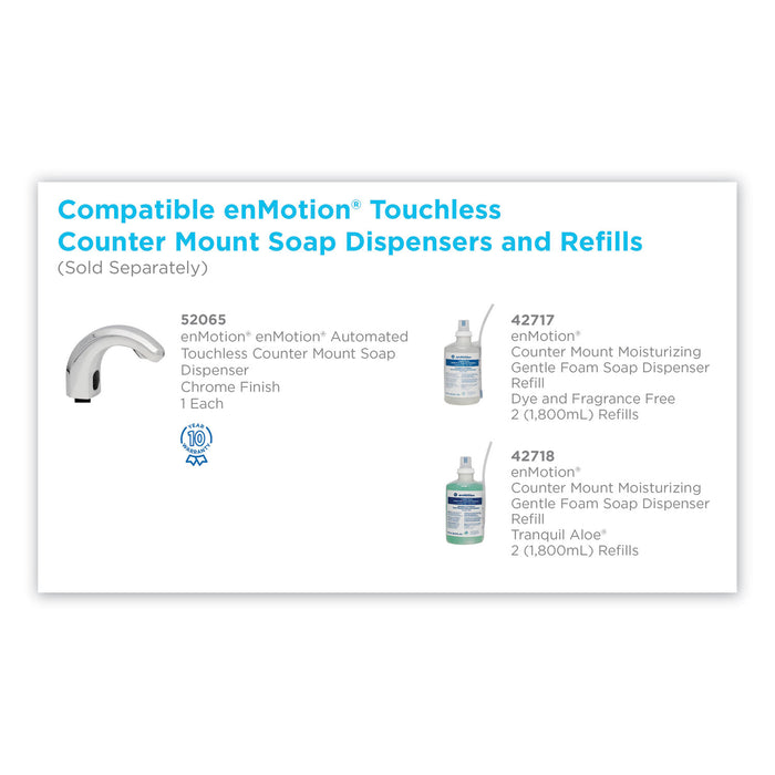 Georgia Pacific® EnMotion® Counter Mount Soap Dispenser Refills, Dye Free, Fragrance Free, 1800 mL/Carton; 2/Case