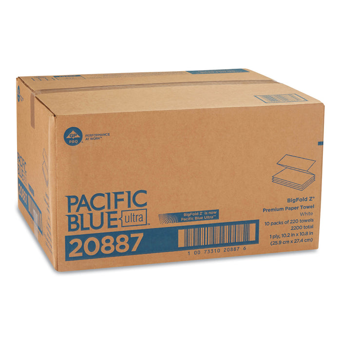 Georgia Pacific 20887 Big Fold® 10.2X10.8 White Folded Paper Towel