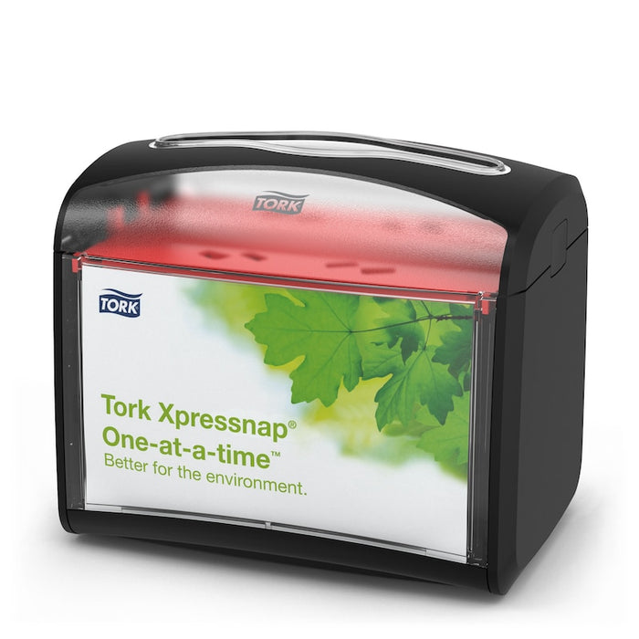 Tork® 6232000CT Xpressnap Tabletop Napkin Dispenser, 7.9 x 5.9 x 6.1, Black (EA)