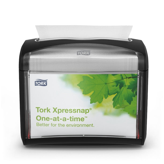 Tork® 6232000CT Xpressnap Tabletop Napkin Dispenser, 7.9 x 5.9 x 6.1, Black (EA)