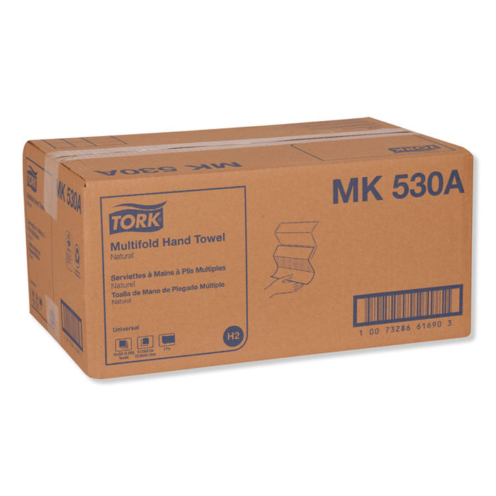 Tork® MK530A Universal Multifold Hand Towel, 9.13 x 9.5, Natural (Case of 16)