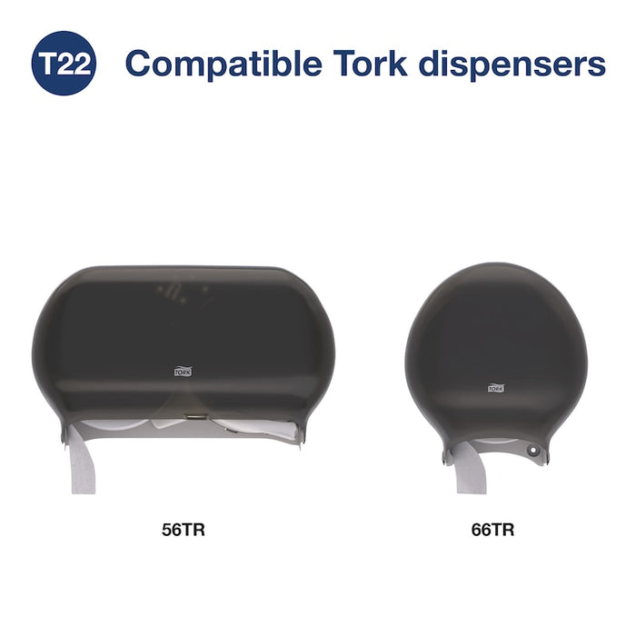 Tork® TJ0922A Universal 2-Ply Toilet Tissue, Recycled Fiber, White 12 Rolls/Case