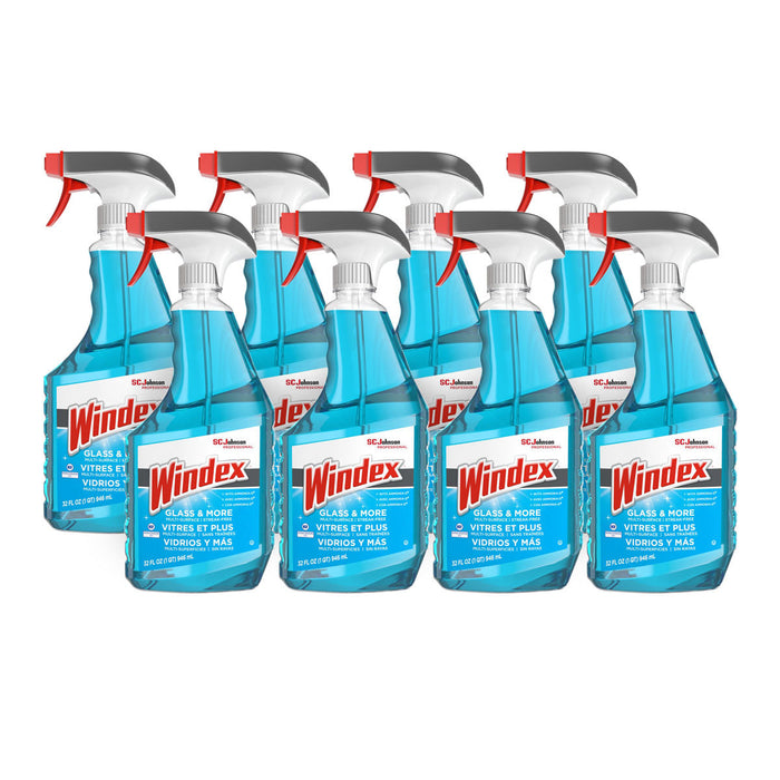 Windex® Ammonia-D Glass & More Multi-Surface Cleaner, 32 oz, 8/Case