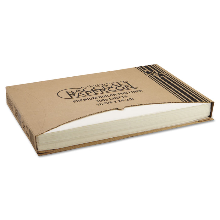 Bagcraft® 030001 EcoCraft® Full Size Parchment Paper Pan Liner, 24-3/8 Inch L x 16-3/8 Inch W, White; 1000/Case
