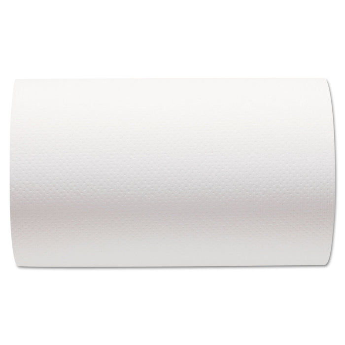 Georgia Pacific 26610 SofPullHardwound 1-Ply Towel Roll, 400 ft L x 9 Inch W, Paper, White; 6 Roll/Case