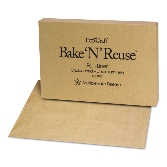 Bagcraft® 030010 EcoCraft® Bake 'N' Reuse™ Full Size Kraft Paper Pan Liner, 24-3/8 Inch L x 16-3/8 Inch W, Brown; 1000/Case