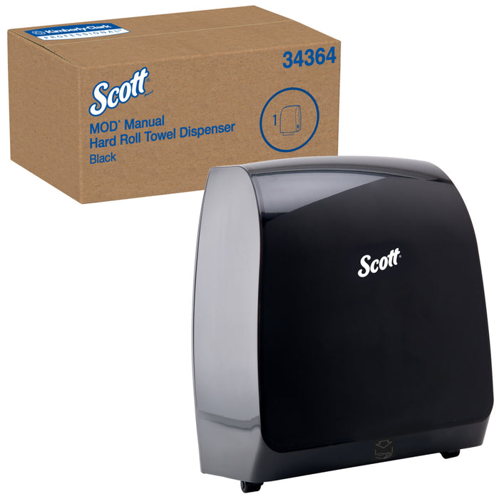 Scott® Pro 34364 Mod® Wall Mount Paper Towel Dispenser, 12.66 Inch W x 9.18 Inch D x 16.44 Inch H, Black (EA)