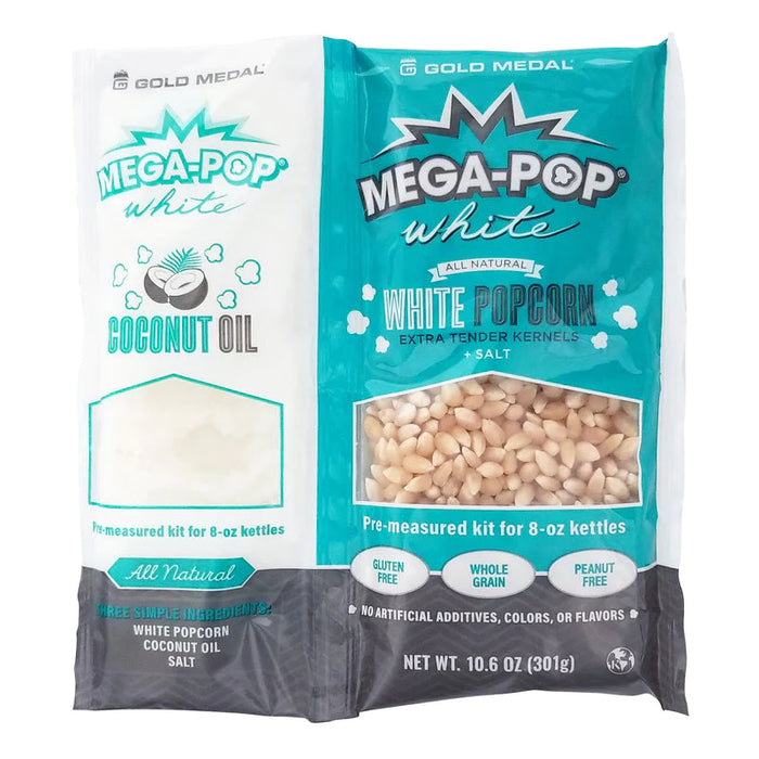 Mega Pop® White Corn/Oil/Salt Kit with Coconut Oil