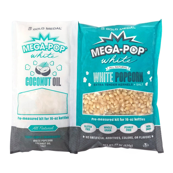 Mega Pop® White Corn/Oil/Salt Kit with Coconut Oil