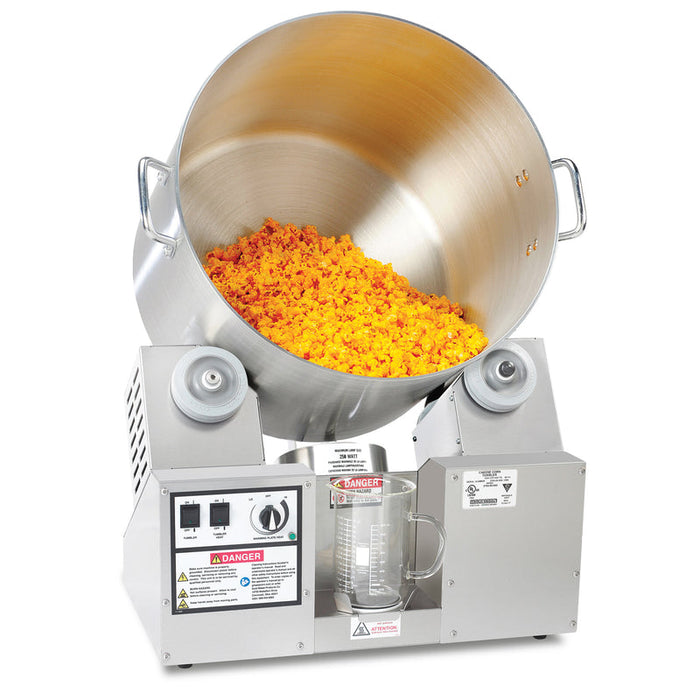 Cheddar Tumbler/Coater with Hot Plate & Heat Lamp (8 gal.)