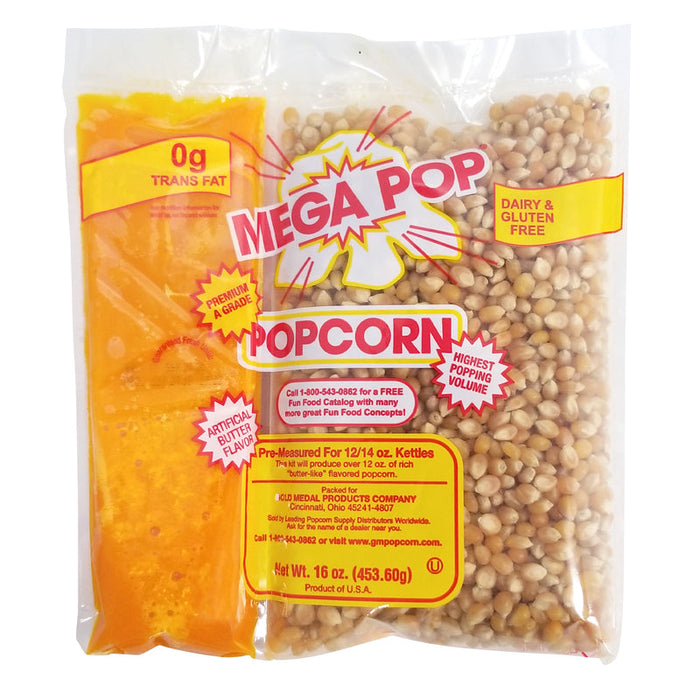 Mega Pop® Corn/Oil/Salt Kit with Coconut Oil
