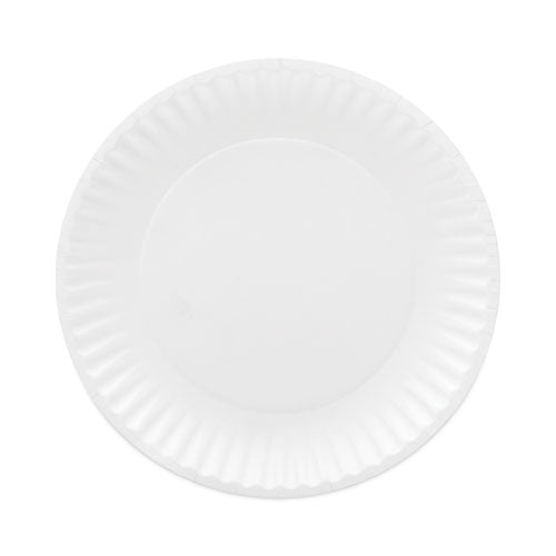 Coated Paper Plates, 6" White