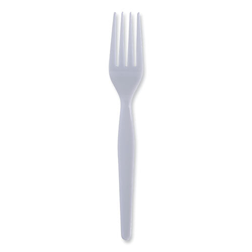 White Heavy Weight Disposable Fork