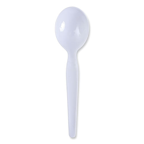 White Heavy Weight Disposable Soup Spoon