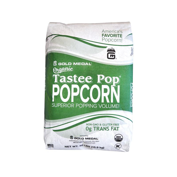 Organic Tastee Pop® Premium Popcorn 35lb Bag