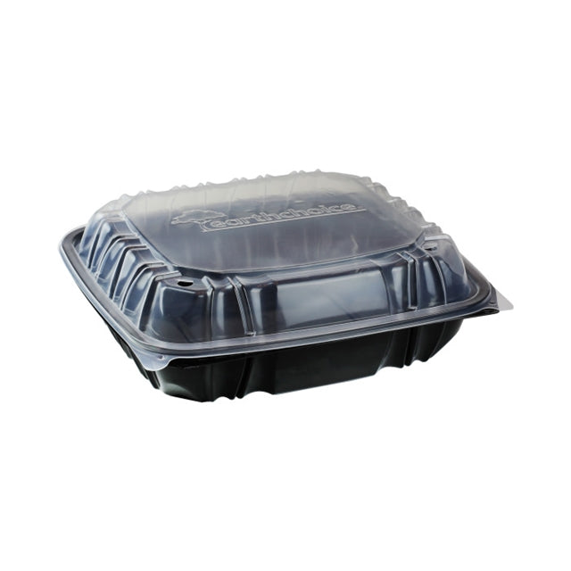 Pactiv® 10.5 in X 9.5 in, 1-Compartment, Hinged-Lid Container