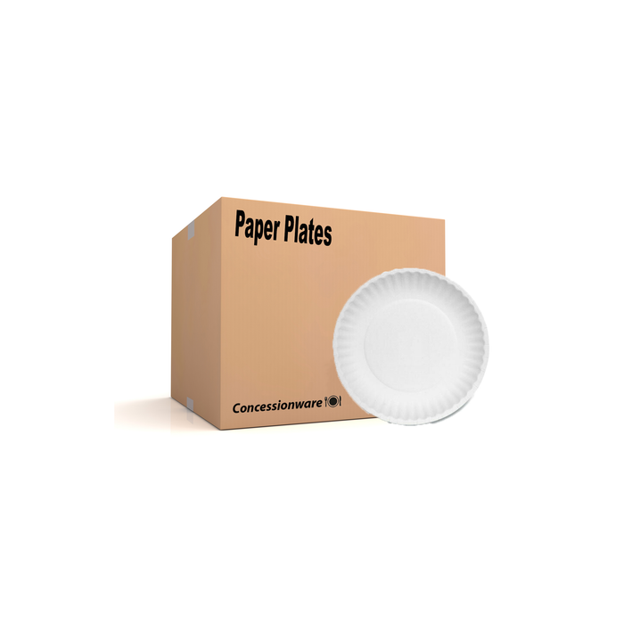 Paper Plates, 9" White